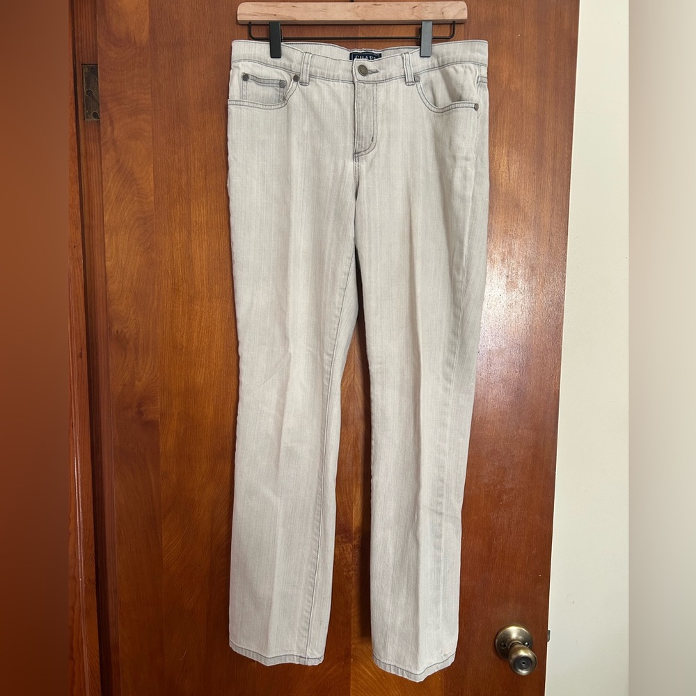 Chaps Women's Vintage Acid Wash  Straight Leg Jeans, Size 8